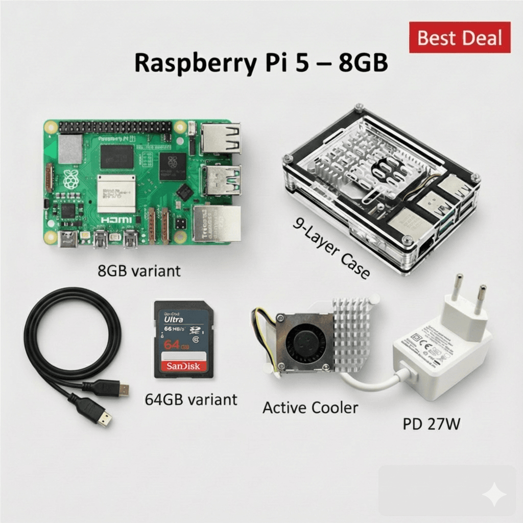 Raspberry Pi 8GB Bundle with 64GB SD Card