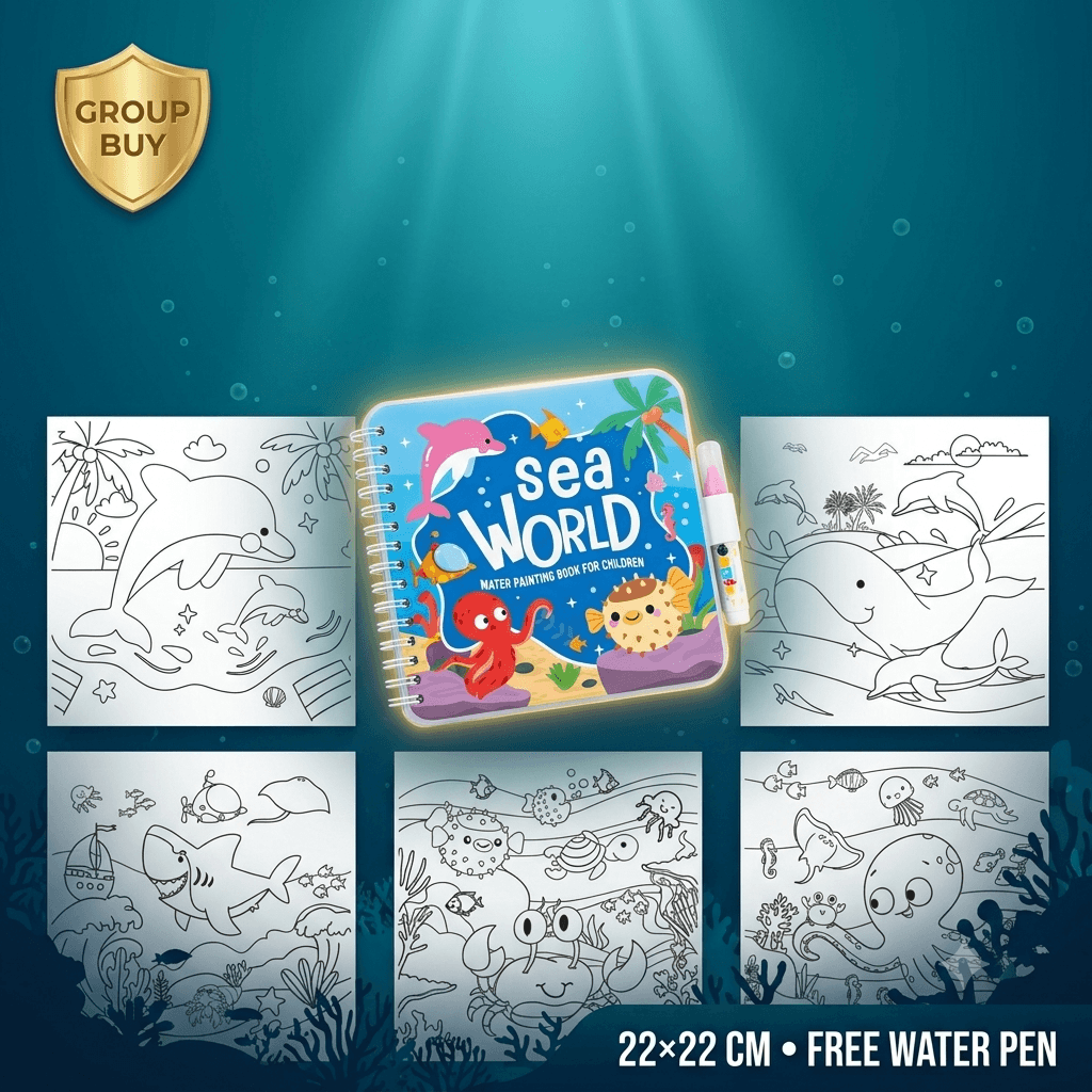 Magic Water Painting Book